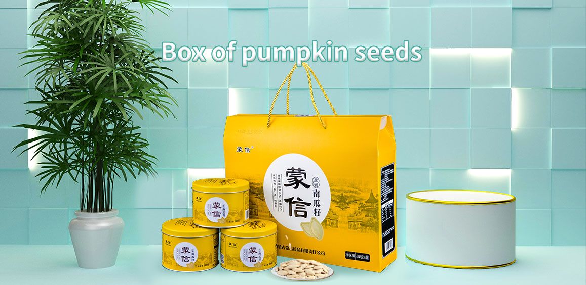 Boxed pumpkin seeds